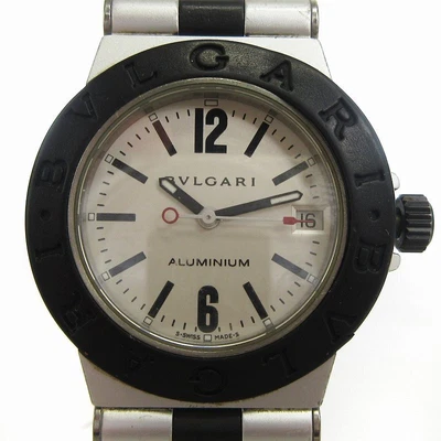 BVLGARI AL32TA Aluminum Watch Black Rubber Unisex Quartz Unisex Dial Analog - Image 1 of 4