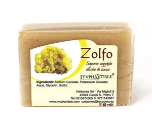 Sulfur Sulphur Soap Bar 100% Pure Natural Nourishing Bath Body Acne Skin 3.5 oz - Picture 1 of 6