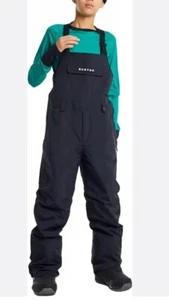 Burton Dryride Kid's Snowboarding Unixes Gore-Tex Snow Pants Bibs Overalls Blk - Picture 1 of 24