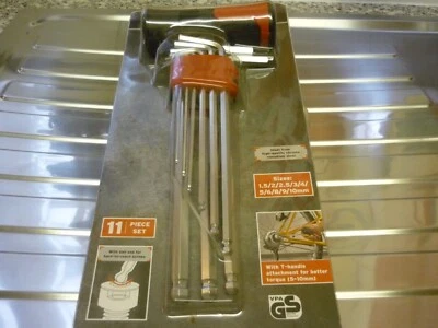 PowerFix Bicycle Ball End Hex Key Set / T-Handle Attachment for better torque  - Image 1 of 4