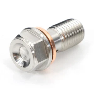 Motorcycle 1PC Stainless Steel Bolt Brake Screw Fitting Adapter Bolt M10X1.0mm - Foto 1 di 7