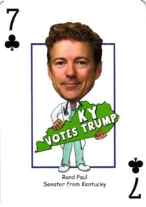 Tarjeta de juego política Rand Paul Senator de Kentucky - Imagen 1 de 4