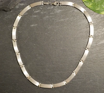 Starke 925 Sterling Silber Kette Collier Markenschmuck Esprit Matt Gebürstet - Bild 1 von 4