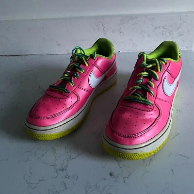 Nike Air Force 1 LV8 Rosa Explosión Blanco Volt Niños Tenis Talla 5.5Y CW5751-600 Foto 1 de 4