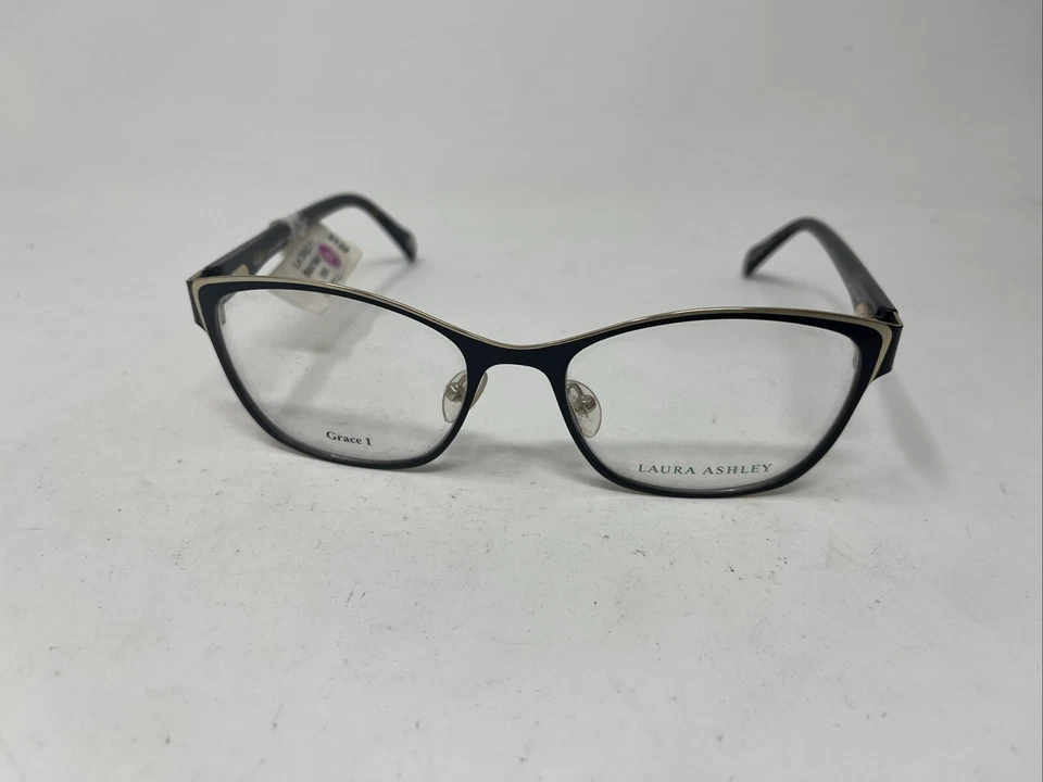 LAURA ASHLEY GRACE 1 TINTA NEGRO TORTUGA ORO 52-17-135 FLEX BISAGRA GAFAS FA15 Foto 1 de 4