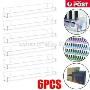 6x/set Wall Floating Shelf Set DIY Mount Storage Book Acrylic Display Rack AUS - Picture 1 of 11