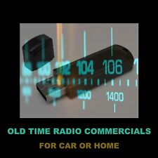 1,600 OLD-TIME RADIO COMMERCIALS ON A USB FLASH DRIVE. FOR CAR OF HOME!