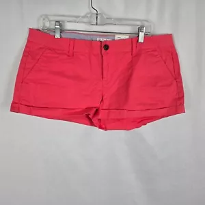 So Jean Shorts Juniors 17 Dark Pink Chino Style Cuffed NWT - Picture 1 of 14