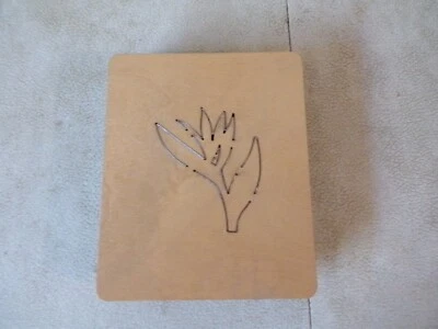 Ellison Educational Inc. Wood Block Flower Dies 5 7/8 x 4 7/8 Lot of 10 - Image 1 of 4