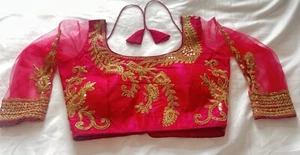 Readymade Stitched Blouses Indian Top Blouse For Women Designer Sari Choli Top - Picture 1 of 7