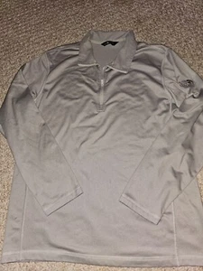 The North Face Long Sleeve 1/4 Zip Pullover Gray Men's Size Extra Large  - Picture 1 of 3