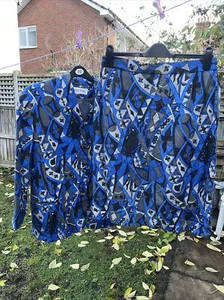 Suit skirt Blue Grey Jacques Vert Wool Blend Fully Lined sz 16 - Picture 1 of 11