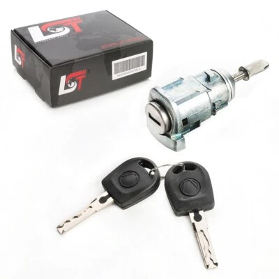 Cylindre De Serrure De Porte Clé Avant Gauche Pour VW POLO 9N 2/3 PORTES - Photo 1/4