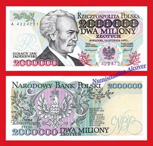 POLONIA POLAND 2000000 Zlotych 1993 Pick 163 SC / UNC - Imagen 1 de 1