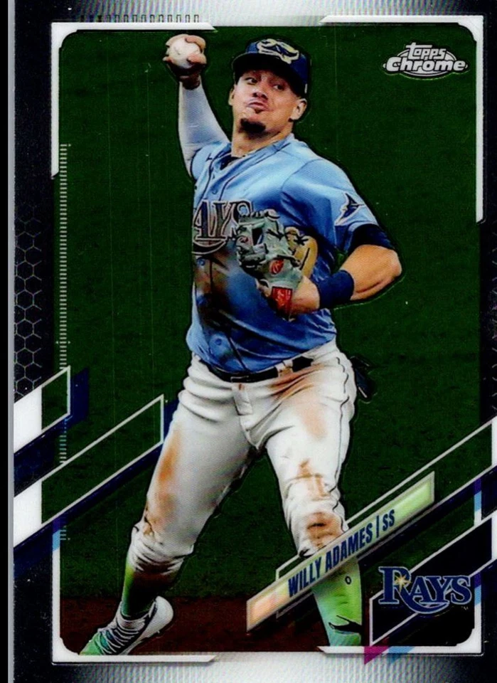 2020 Topps Total Willy Adames Tampa Bay Rays #6 - Image 1 of 2