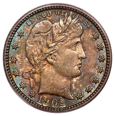 1902-O 25C Barber Quarter PCGS MS63 - Image 1 of 3