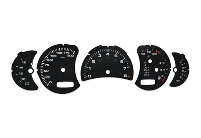 Porsche Carrera 911, 996 Black MPH - Speedometer dials from MPH Gauges - Image 1 of 4
