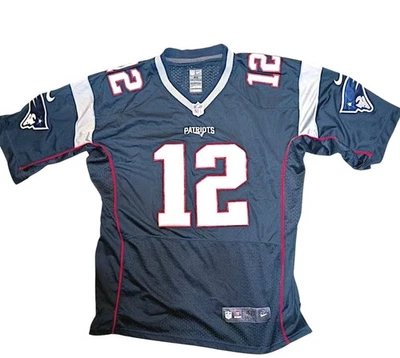 Nike Authentic NFL New England Patriots Tom Brady Goat Elite Jersey #12 48 Rare - Image 1 of 4