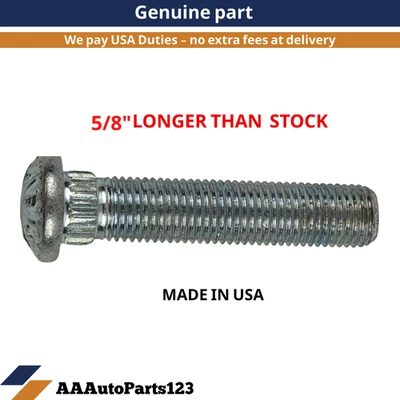 Tornillo de rueda 5/8" más largo que el perno de stock ¡longitud extra extendida! Foto 1 de 4