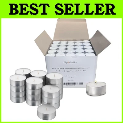 Luces de té limpias sin perfume - 6 horas de tiempo de combustión Foto 1 de 4