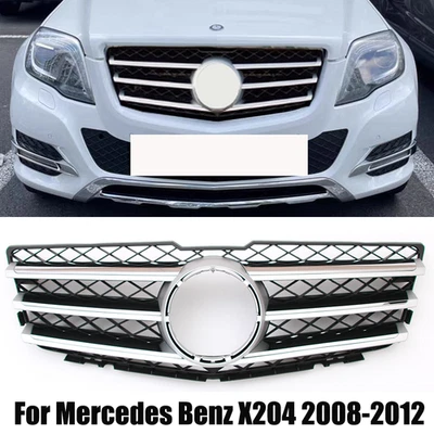Chrome Front Grille Grill For Mercedes Benz X204 GLK350 GLK300 GLK280 2008-2012 - Изображение 1 из 4