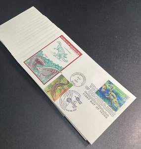 Artmaster - #3136a-o - World of Dinosaurs - Complete set of 15 FDC's - Picture 1 of 6