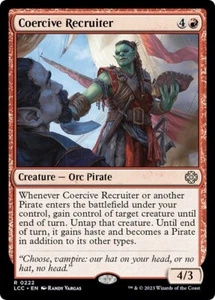 COERCIVE RECRUITER mtg quasi nuovo comandante Lost Caverns of Ixalan raro - Foto 1 di 1