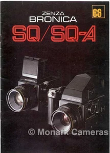 Bronica SQ & SQ-A Camera Sales Brochure. More 6x6 Medium Format Guides Listed. - Picture 1 of 3
