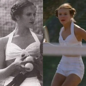 Film Lolita Style 2-teiliges Damen-Set: Neckholder Camisoles offene Rückenweste + Shorts - Bild 1 von 8
