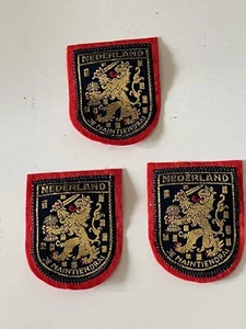 Lot of 3 Nederland Patches Brand New Je Maintiendrai 39D-899A - Picture 1 of 7