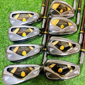 Lefty MARUMAN MAJESTY PRESTIGIO Gold Premium 8pcs Iron Set Flex-S No H/C F/S - Picture 1 of 9