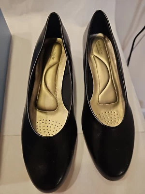 ESTILO SUAVE por HUSH PUPPIES Angel II Negro Suave En Caja 8 W Mujer Trabajo Informal Foto 1 de 4