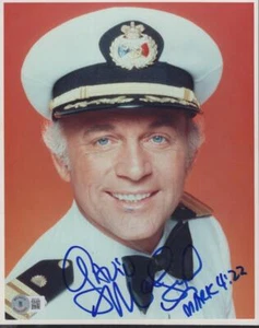 FOTO FIRMADA 8X10 BECKETT BK57103 GAVIN MACLEOD LOVE BOAT FIRMADA 8X103 - Imagen 1 de 2