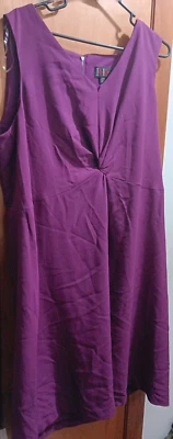 Vestido Púrpura R&K Original Mujer Sin Mangas Para Mujer Talla 16W Cremallera Trasera Foto 1 de 4