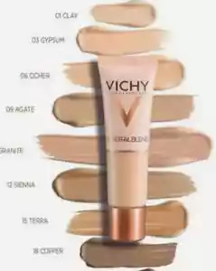 VICHY 03 GYPSUM Mineral Blend 16hr HOLD Hydrating FOUNDATION w/HYALURONIC ACID - Picture 1 of 2