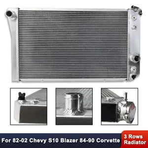 For Chevrolet S10/S-10 Blazer V8 1982-2002 Full Aluminum 3 Rows Radiator - Picture 1 of 7