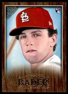 Harrison Bader 2018 Topps Gallery Wood RC #96 St. Louis Cardinals