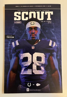 NFL SCOUT Indianapolis Colts Gameday Program September 25, 2022 - Image 1 of 4