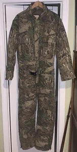 Duxbak Insulated Coveralls Mens Size Large Regular Realtree Quilted W/Hood - Picture 1 of 10