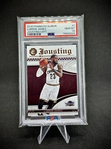 Lebron James 2016 Panini Excalibur Jousting PSA 10 Cavaliers Lakers - Picture 1 of 2