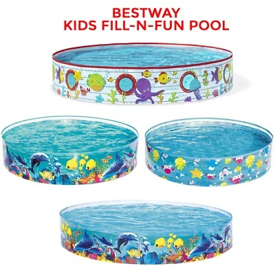 Bestway Childrens Kids Paddling Pool Rigid Swimming Garden Play Fill N Fun Pool - Image 1 of 2