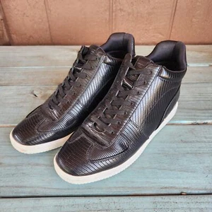 True Craft Keilabsatz Turnschuhe Damen 9 schwarz strukturiert hoch geschnürt  - Bild 1 von 11