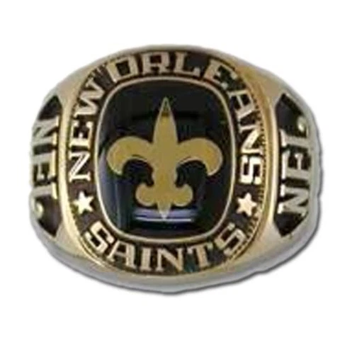 New Orleans Saints Large Classic Goldplated NFL Ring Cover