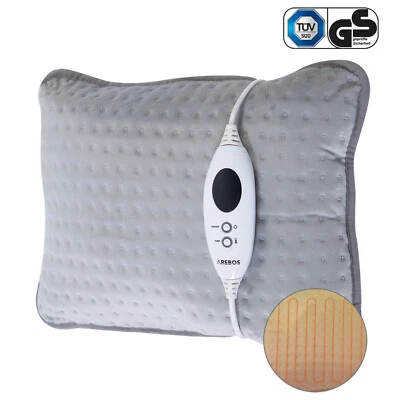 AREBOS termoforo Tappeto riscaldante elettrico 44x33 cm Grigio - Immagine 1 di 4