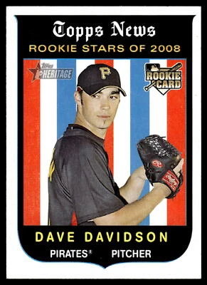 2008 Topps Heritage #121 Dave Davidson RC Card - Image 1 of 2