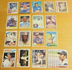Chris Chambliss Lot of 23 Trading Cards MLB Baseball New York Yankees, Braves