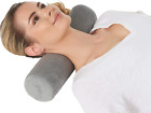 AllSett Health Cervical Neck Roll Memory Foam Pillow, Bolster, Round Neck for |