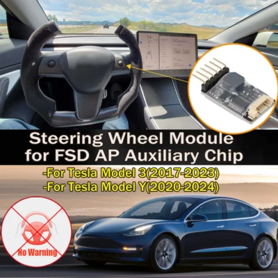 Tesla Model 3/Y Steering Wheel Booster No Handholding Autopilot Electronic Chip - Image 1 of 4