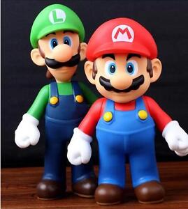 2x Super Mario Bros Brothers Luigi Mario Toy PVC Action Figure Kid Birthday Gift