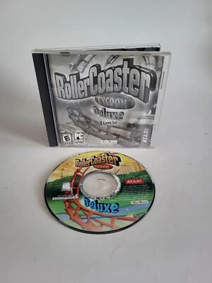 Roller Coaster Tycoon Deluxe 3 Game Set PC CD-ROM Atari *READ* - Image 1 of 4